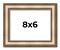 8x6 Refined Silver Picture Frame - UV Acrylic, Foam Board Backing, Hanging Hardware